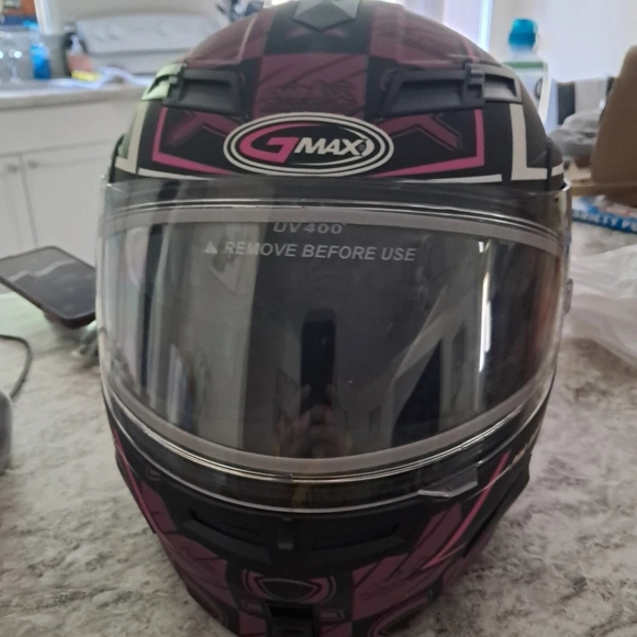 g-max Other - GMAX Black and Pink Snowmobile Helmet